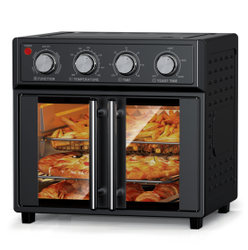 W1002P401138 Bread Machine Oven 26QT Large Capacity French Double Door Air Fryer 1700w 7 Preset Menus 7-in-1 Multifunctional for baking, baking